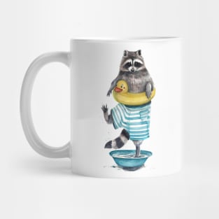 summer Raccoon Mug